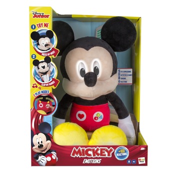 Jucarie de plus intercativa Disney, Mickey Mouse Emotions - lb. romana Jucarie de plus intercativa Disney, Mickey Mouse Emotions - lb. romana