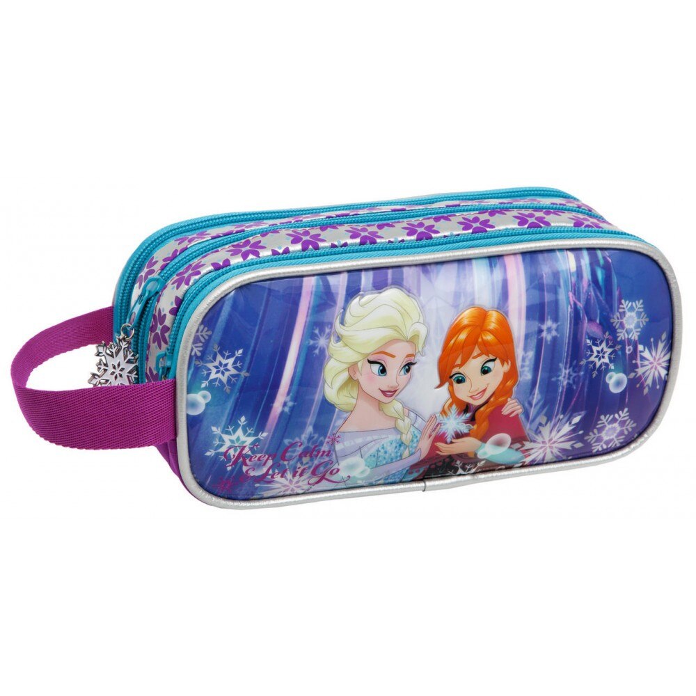 Borseta 22 cm 3 compartimente Frozen Keep Calm