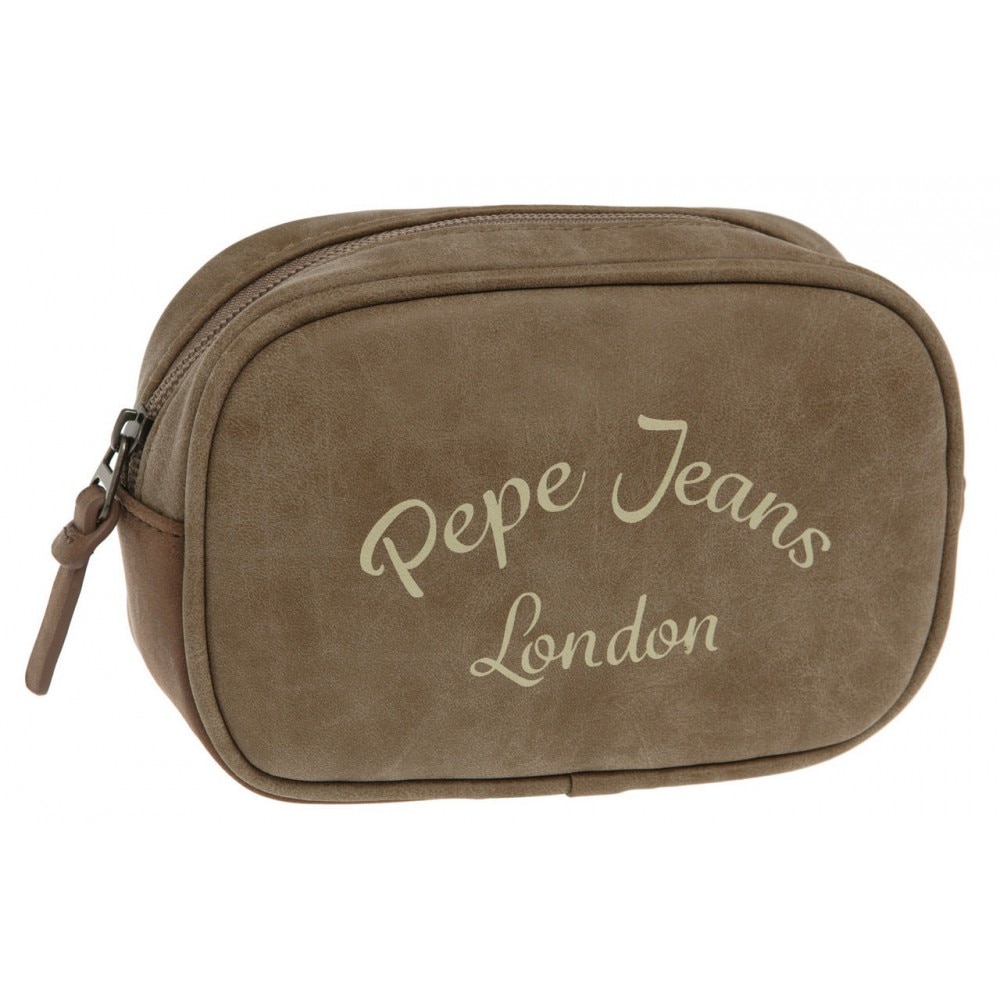 Borseta 2 compartimente 17 cm bej Pepe Jeans Original