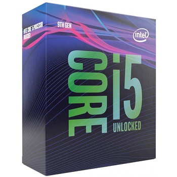 Procesor Intel Core i5-9600KF, 3.7 GHz, 9MB, fara grafica integrata, Socket 1151 - Chipset seria 300 Procesor Intel Core i5-9600KF, 3.7 GHz, 9MB, fara grafica integrata, Socket 1151 - Chipset seria 300