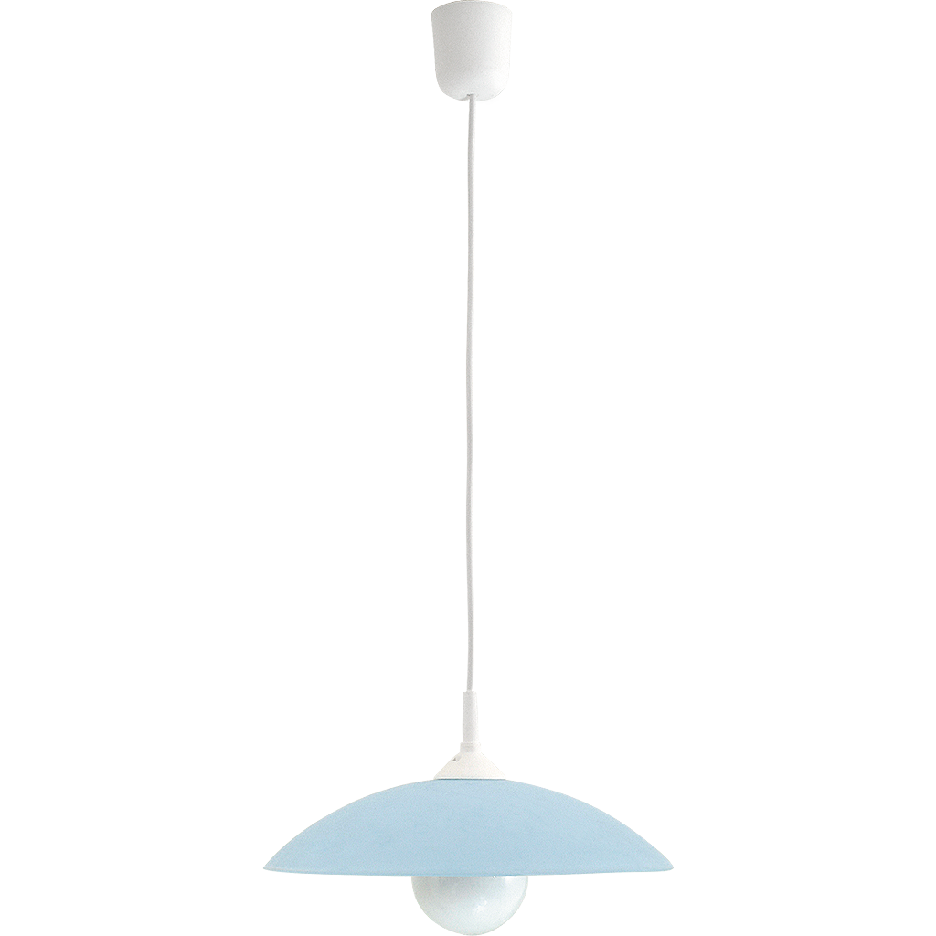 Pendul Rabalux Cupola range, E27, 60W, Alb/Albastru