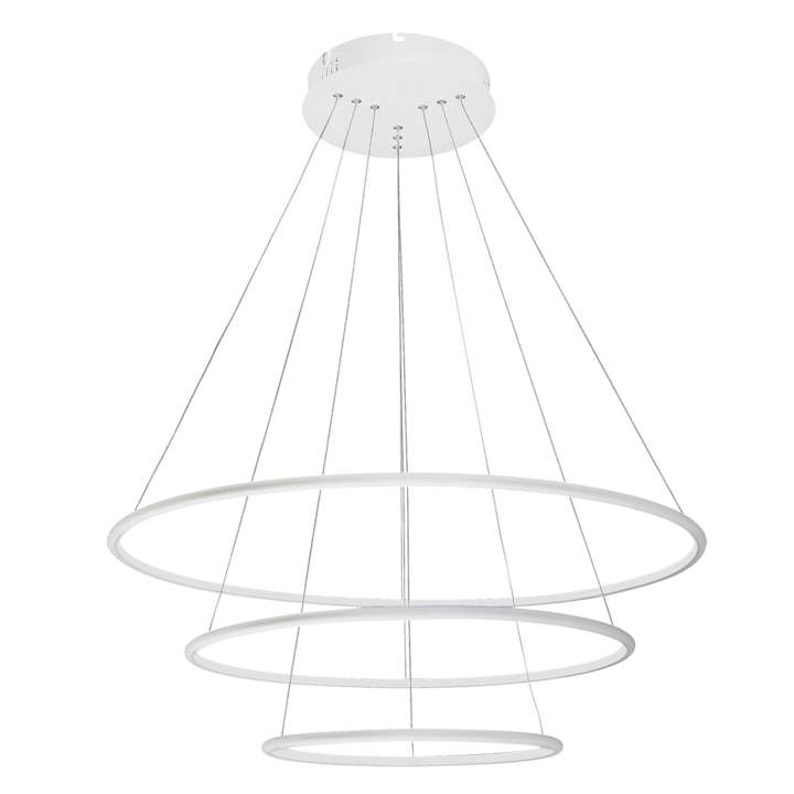 Полилей LED Rabalux Donatella, 95 W (350 W), 5774 лумена, Неутрална светлина, Метал/Пластмаса, Бял