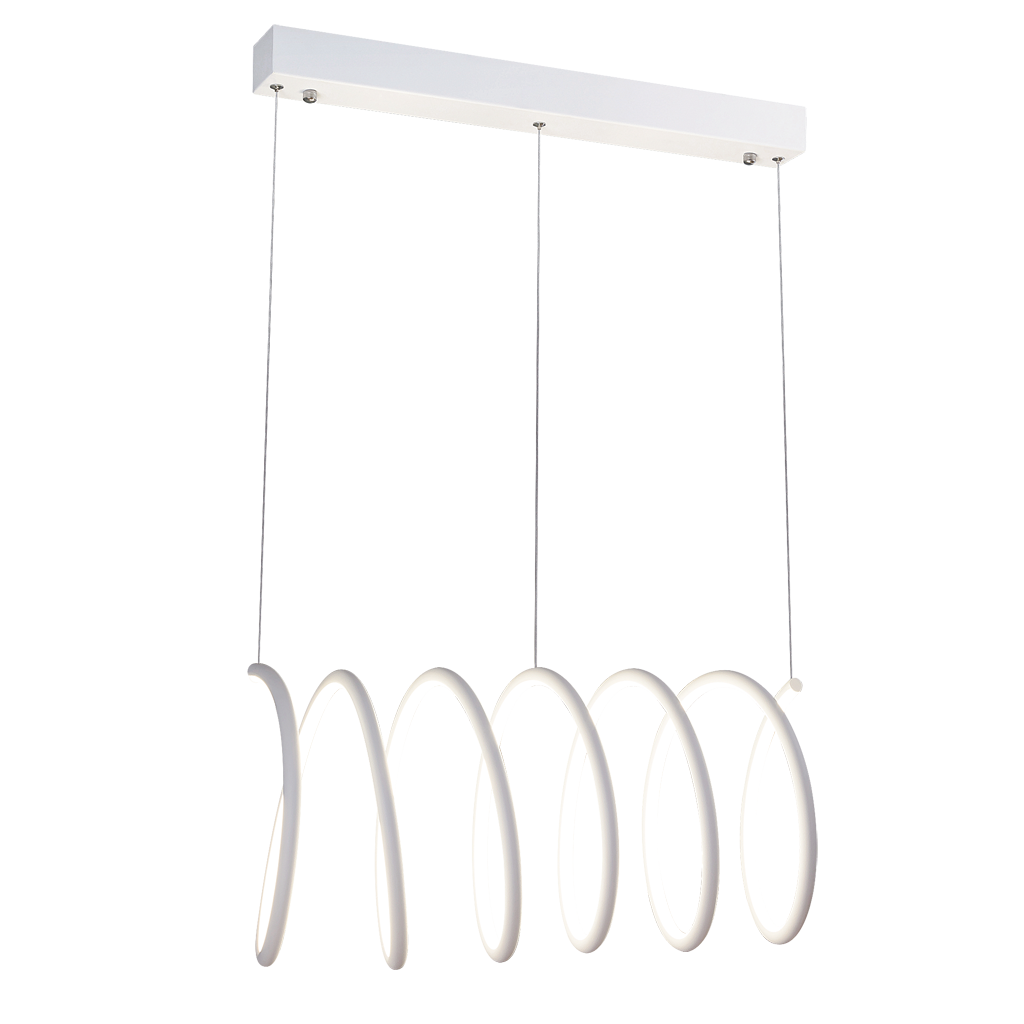 Lustra LED integrat Rabalux Donatella, 86W (350W), 5273 lm, lumina neutra, metal/plastic, Alb