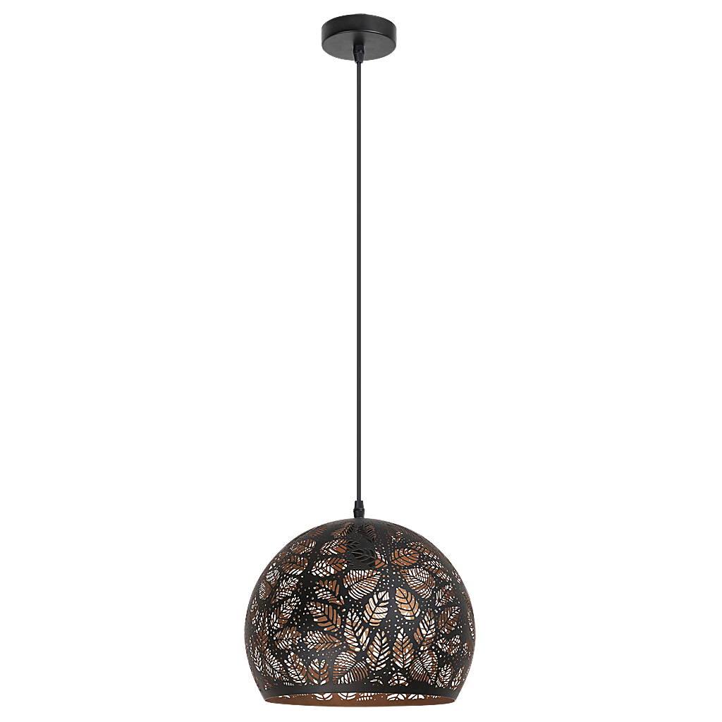 Pendul Rabalux Manorca, E27, 40W, metal, Negru/Auriu