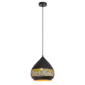 Pendul Rabalux Kaia, E27, 40W, metal, Negru/Auriu Pendul Rabalux Kaia, E27, 40W, metal, Negru/Auriu