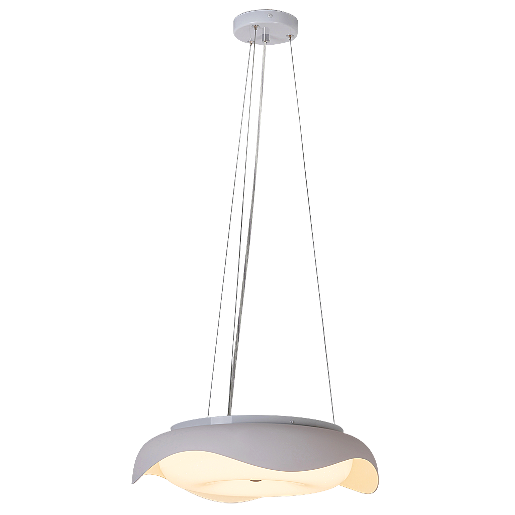 Pendul LED integrat Rabalux Rosie, 18W (100W), 1260 lm, lumina calda, metal/plastic, Alb