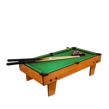 Masa de biliard iMK din lemn pentru copii, include tacuri, set de bile, triunghi si creta Masa de biliard iMK din lemn pentru copii, include tacuri, set de bile, triunghi si creta