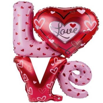 Balon cu imprimeu love, perfect pentru petreceri si zile de nastere Balon cu imprimeu love, perfect pentru petreceri si zile de nastere