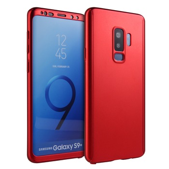 Husa 360° Matte Full Protection - Samsung Galaxy S9 - Rosu - (fata + spate + folie de protectie din silicon) Husa 360° Matte Full Protection - Samsung Galaxy S9 - Rosu - (fata + spate + folie de protectie din silicon)