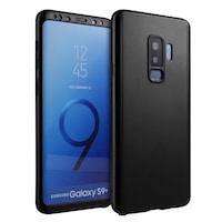 husa 360 matte full protection - samsung galaxy s9 plus - negru - fata  spate  folie de protectie din silicon imagen 29_0_
0
