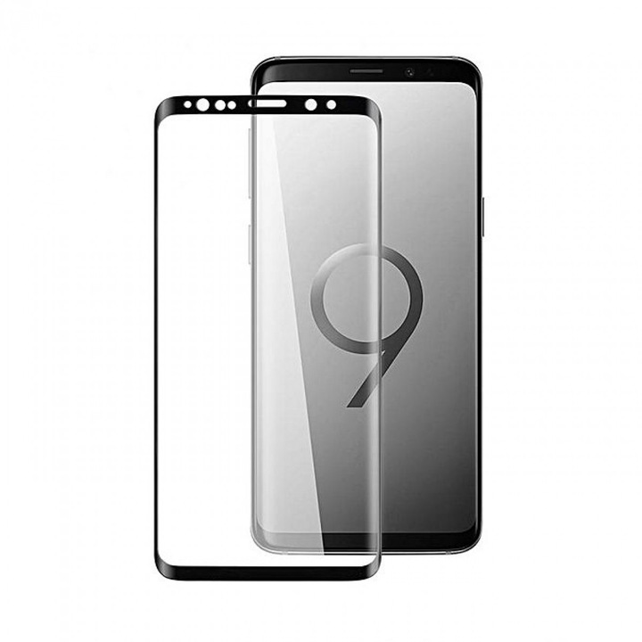5D Стъклен протектор Full Face Tempered Glass за Samsung Galaxy S9, Черен