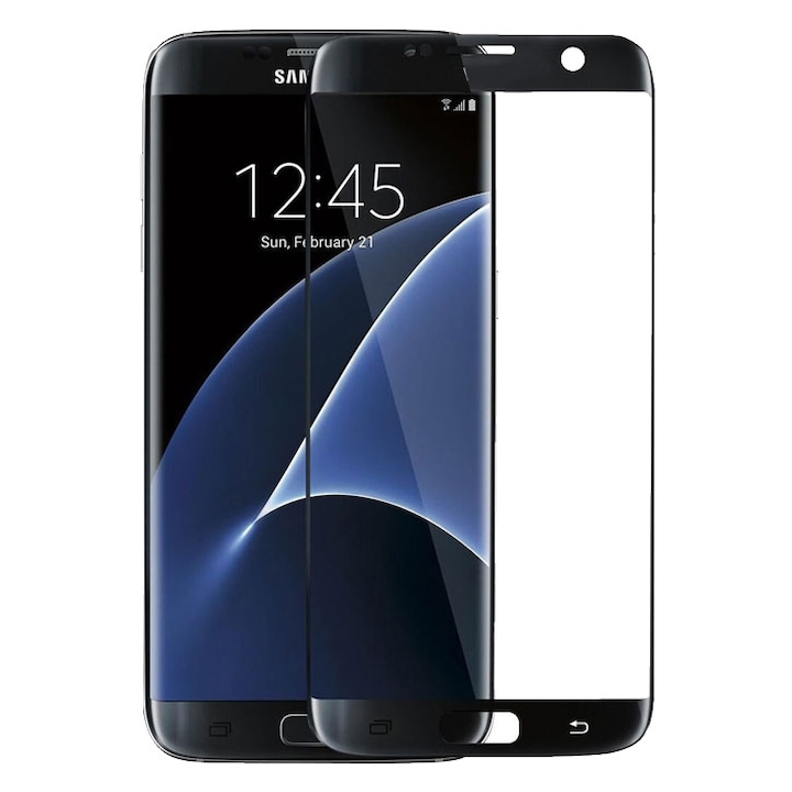 5D Стъклен протектор Full Face Tempered Glass за Samsung Galaxy S7, Черен