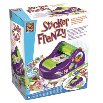 Set creativ autocolante Sticker Frenzy Creative, 100 piese, 3 ani+ Set creativ autocolante Sticker Frenzy Creative, 100 piese, 3 ani+