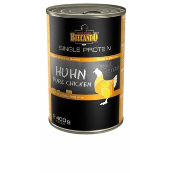Hrana umeda pentru caini Set 3 Cutii Belcando conserve single protein pui, 400 g/ cutie Hrana umeda pentru caini Set 3 Cutii Belcando conserve single protein pui, 400 g/ cutie