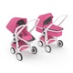 Carucior 2 In 1, Greentom, 100% Ecologic, White Pink