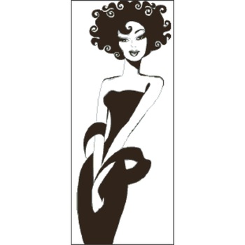 Kit goblen cu diagrama alb-negru - Glamour, panza Zweigart Kit goblen cu diagrama alb-negru - Glamour, panza Zweigart