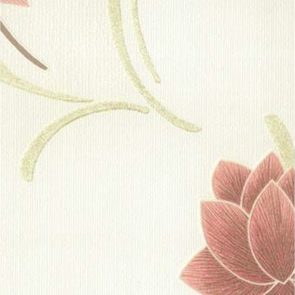 Tapet cu model floral multicolor, pe fundal crem, 10.05x0.53 m