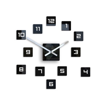 Ceas de perete Cube, ModernClock, 50 cm, Negru Ceas de perete Cube, ModernClock, 50 cm, Negru