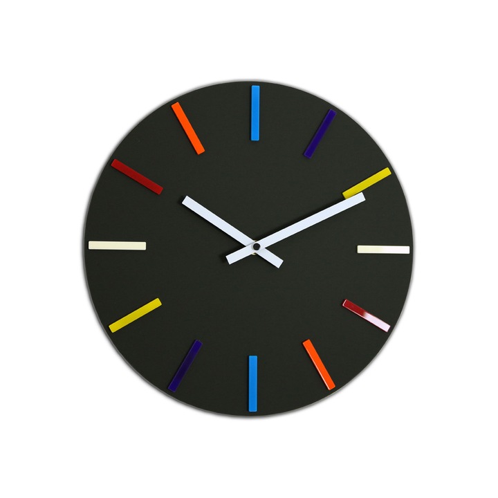 Ceas de perete ModernClock, Colorfull, 32 cm