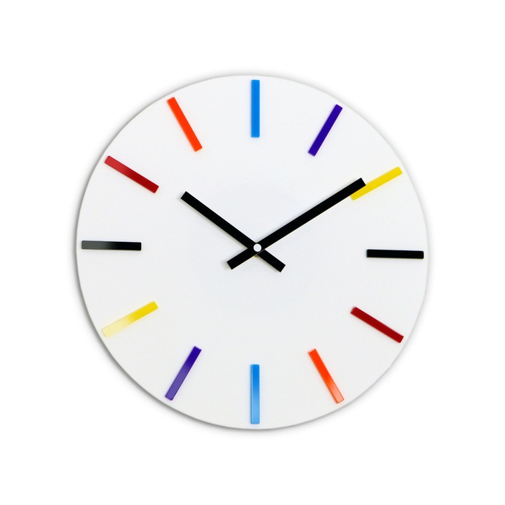 Ceas de perete ModernClock, Colorfull, 32 cm