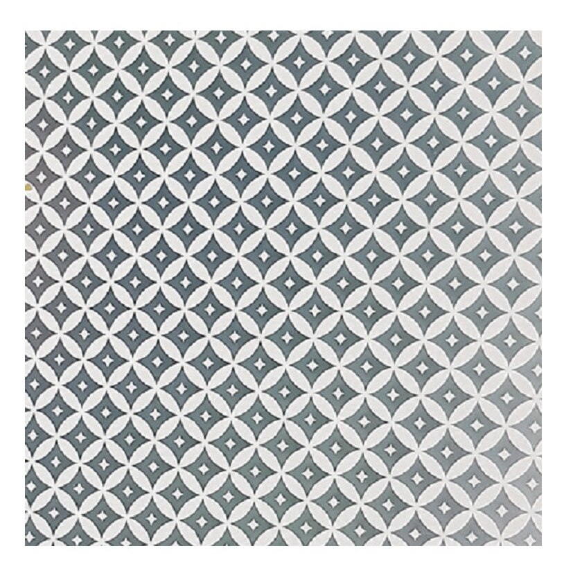 Folie pentru geam decorativa imprimeu geometric alb, 6 m x 1 m