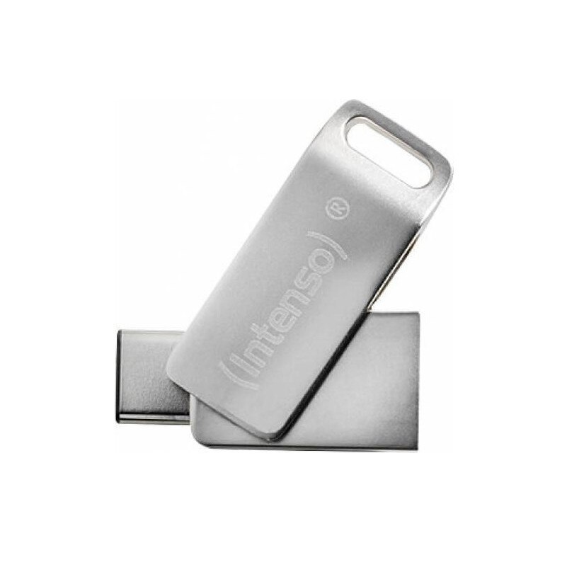 Memorie USB Intenso cMobile Line 64 GB, USB 3.0 & USB 3.1 Tip C, Argintiu
