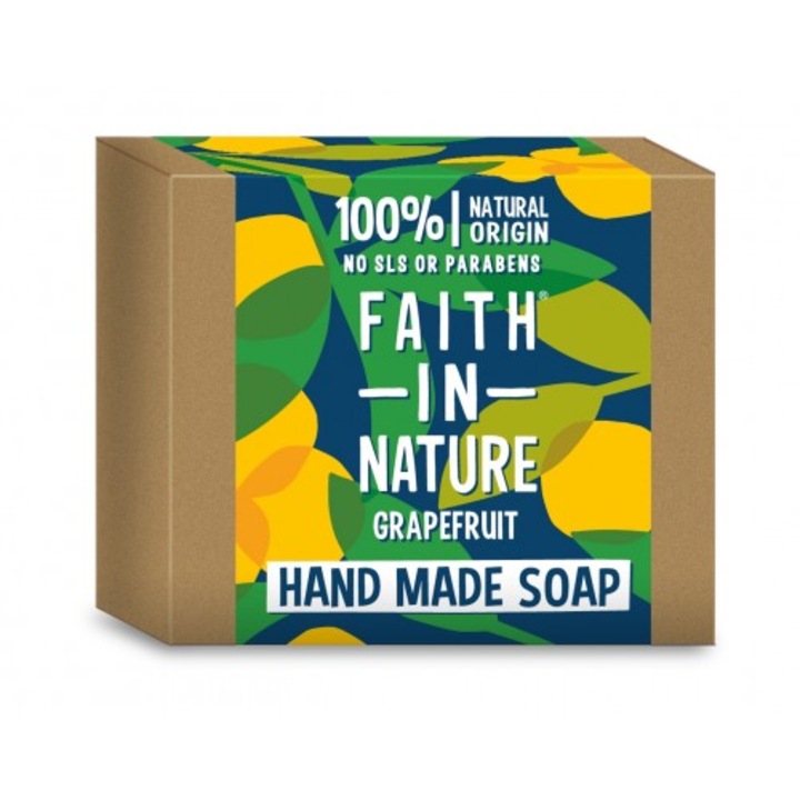 Твърд сапун с грейпфрут, Faith in Nature, 100 гр