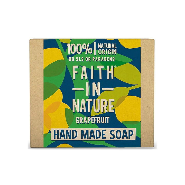 Твърд натурален сапун с грейпфрут, Вяра в природата, 100 гр.