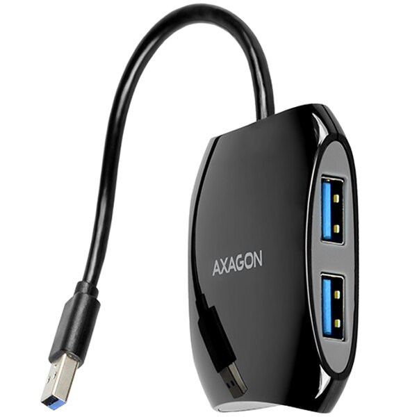 Hub USB Axagon Quattro HUE-S1B 4x USB 3.0, negru