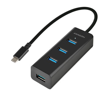 Hub USB Axagon HUE-S2C, 4x USB 3.0, incarcare micro USB Type-C Hub USB Axagon HUE-S2C, 4x USB 3.0, incarcare micro USB Type-C