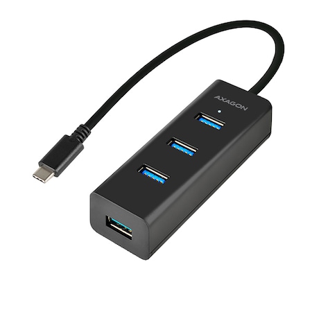 Hub USB Axagon HUE-S2C, 4x USB 3.0, incarcare micro USB Type-C