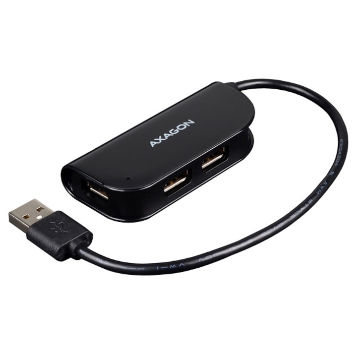Хъб USB Axagon Ready HUE-X4B 4x USB 2.0, Черен