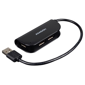 Hub USB Axagon Ready HUE-X4B 4x USB 2.0, negru Hub USB Axagon Ready HUE-X4B 4x USB 2.0, negru