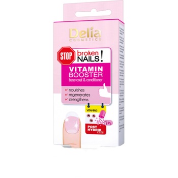 Baza si balsam cu vitamine pentru unghii, Delia Cosmetics, 11ml Baza si balsam cu vitamine pentru unghii, Delia Cosmetics, 11ml