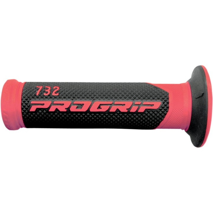 Mansoane Progrip 732- capat inchis; ghidon 22mm; L 125mm Culoare Negru/Rosu