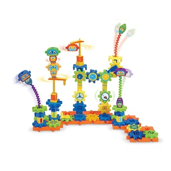 Fabrica de robotei, Set de constructie, Gears, 79 piese, Learning Resources Fabrica de robotei, Set de constructie, Gears, 79 piese, Learning Resources
