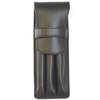 Etui Piele Negru 3 instrumente de scris Carla R. Etui Piele Negru 3 instrumente de scris Carla R.