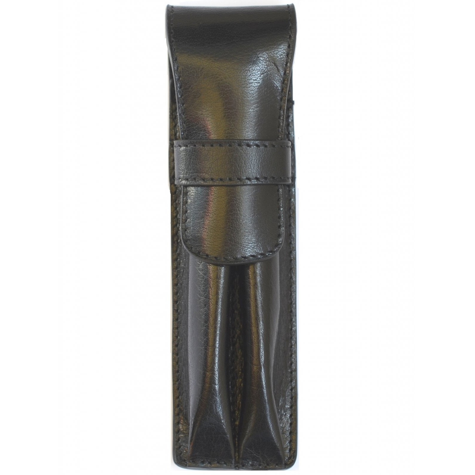 Etui Piele Negru 2 instrumente de scris Carla R.