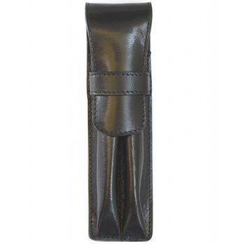 Etui Piele Negru 2 instrumente de scris Carla R. Etui Piele Negru 2 instrumente de scris Carla R.