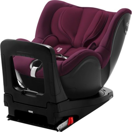 Scaun auto ISOFIX i-Size Britax Romer DUALFIX Burgundy Red, 40-105 cm, rotativ, cu reductor, Visiniu