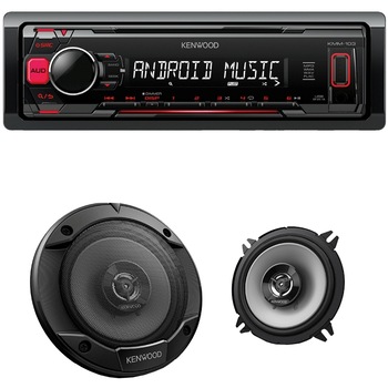 Pachet player auto Kenwood KMM-103RY, 4 x 50W, USB, AUX, Iluminare rosu + Set difuzoare auto Kenwood KFC-S1366, 2 cai, 13cm, 260W, negru Pachet player auto Kenwood KMM-103RY, 4 x 50W, USB, AUX, Iluminare rosu + Set difuzoare auto Kenwood KFC-S1366, 2 cai, 13cm, 260W, negru