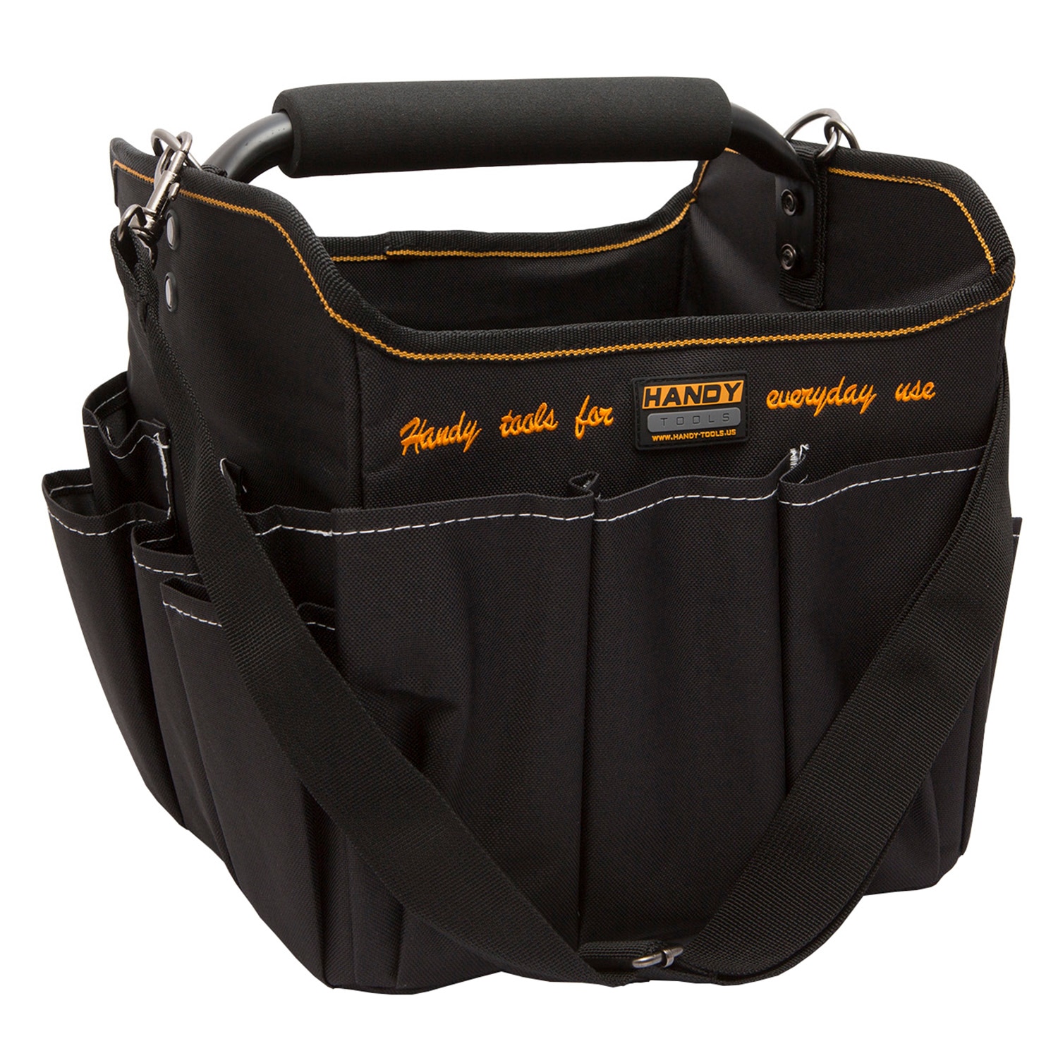 Geanta pentru scule Handy, poliester hidrofug, buzunare multiple, maner metalic, 23 x 27 x 28 cm