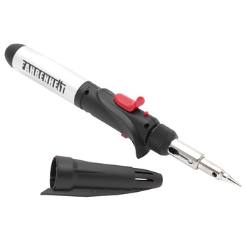 Set de lipire cu gaz 3 in 1 multifunctional Fahrenheit, temperatura maxima 1300 °C, cu aprindere piezo si cap dispersor Set de lipire cu gaz 3 in 1 multifunctional Fahrenheit, temperatura maxima 1300 °C, cu aprindere piezo si cap dispersor