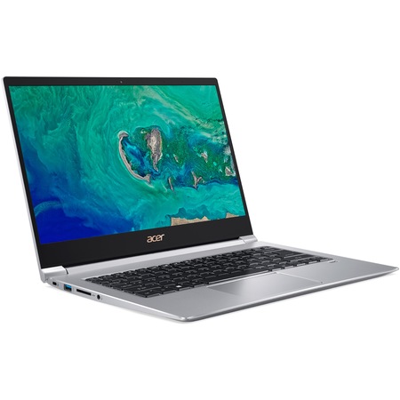 Laptop ultraportabil Acer New Swift 3 SF314-55G-563T cu procesor Intel® Core™ i5-8265U pana la 3.90 GHz, Whiskey Lake, 14", Full HD, IPS, 8GB, 256GB SSD, NVIDIA® GeForce® MX150 2GB, Linux, Sparkly Silver