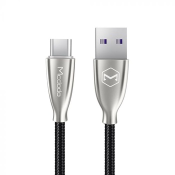 Cablu de date Mcdodo Excelence, USB Type-C 5A, 1.5 m, Negru Cablu de date Mcdodo Excelence, USB Type-C 5A, 1.5 m, Negru