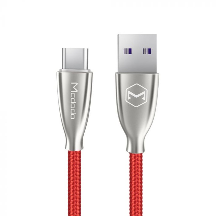 Cablu de date Mcdodo Excelence, USB Type-C 5A, 1.5 m, Rosu