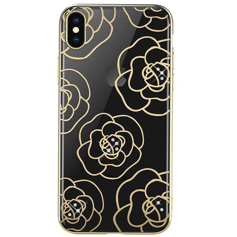 Husa de protectie Devia Camellia pentru Apple iPhone XS / X, Auriu