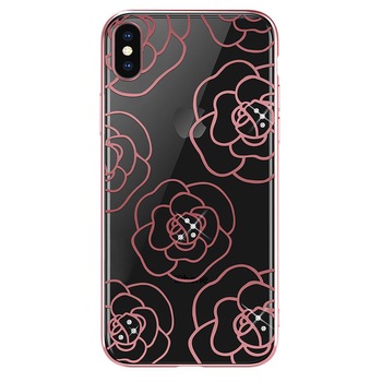 Husa de protectie Devia Camellia pentru Apple iPhone XS / X, Roz