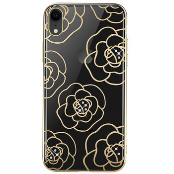 Husa de protectie Devia Camellia pentru Apple iPhone XR, Auriu Husa de protectie Devia Camellia pentru Apple iPhone XR, Auriu