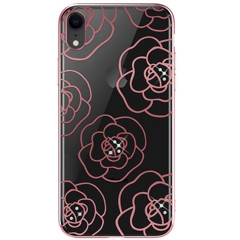 Husa de protectie Devia Camellia pentru Apple iPhone XR, Roz Husa de protectie Devia Camellia pentru Apple iPhone XR, Roz